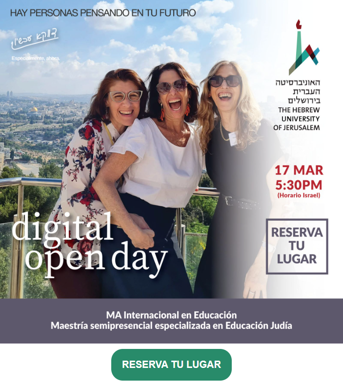 Conferencia Zoom Digital Open Day del Máster de Educación Judía