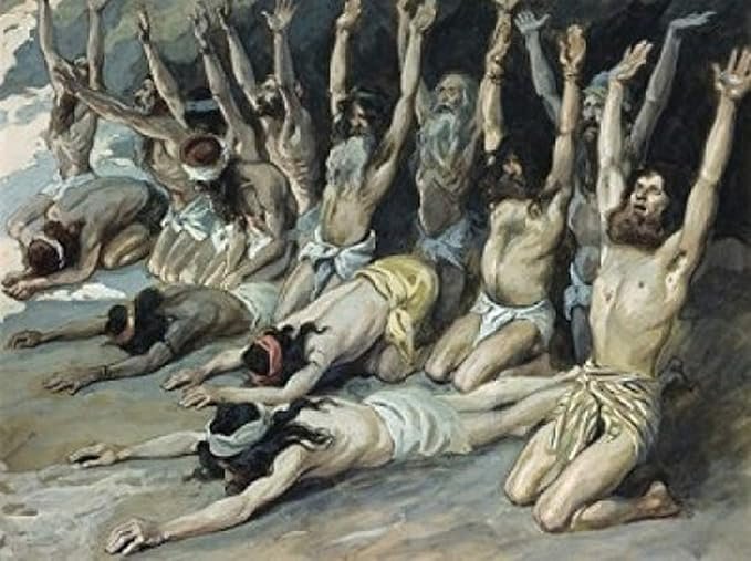 Aquí Saúl "profetiza" (ceremonia pagana) por indicación del Sacerdote Samuel (hombre de YHWH)