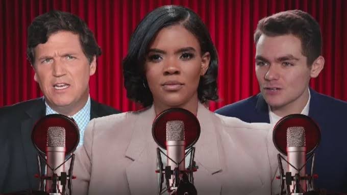 Tucker Carlson, Candace Owens, Nick Fuentes